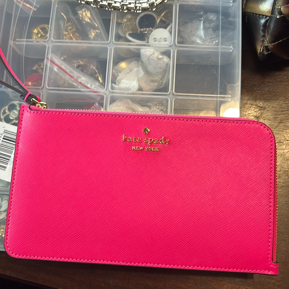 NWT Hot Pink Kate Spade Wristlet